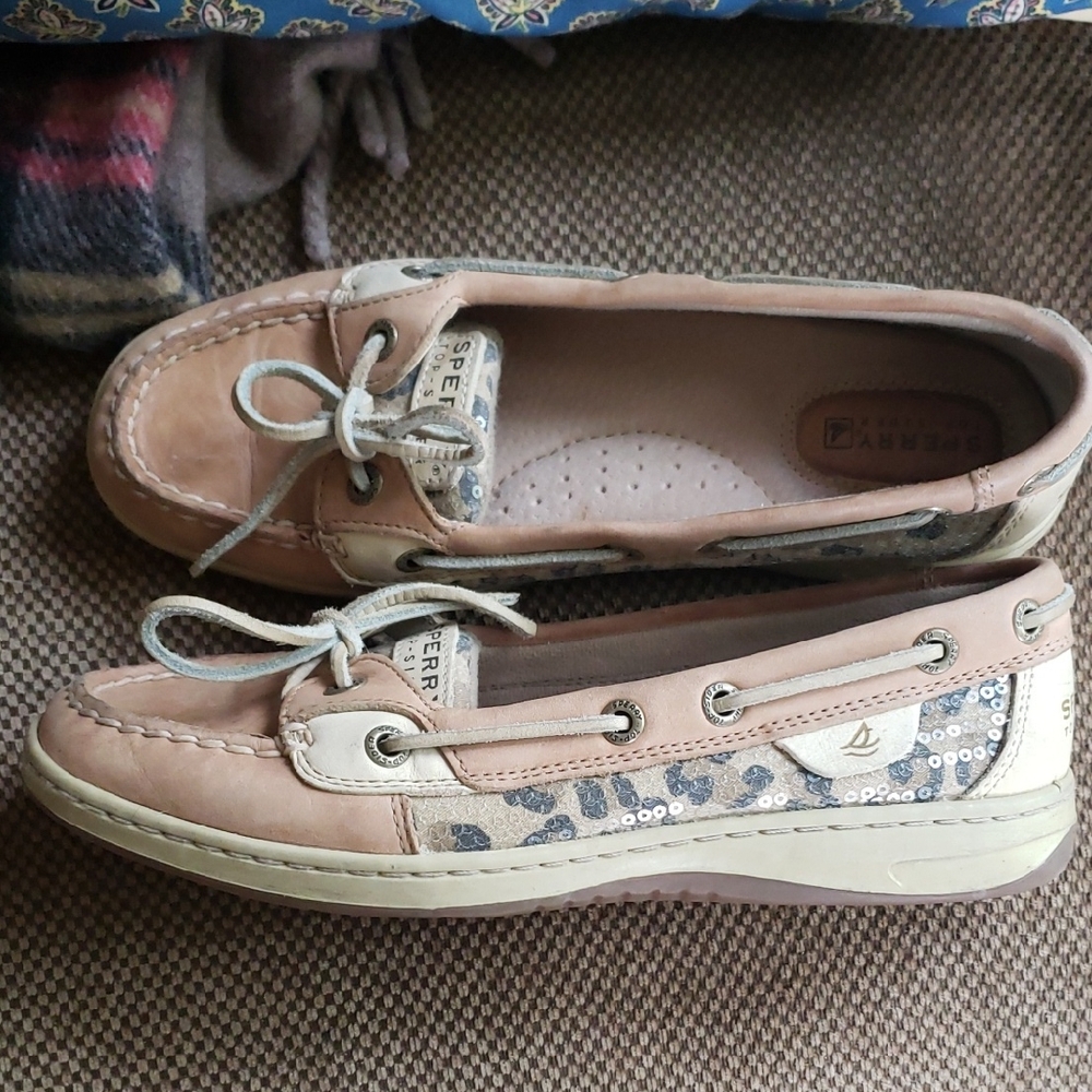 Sperry Women’s Leather Sequin Top-sider Boat Shoes